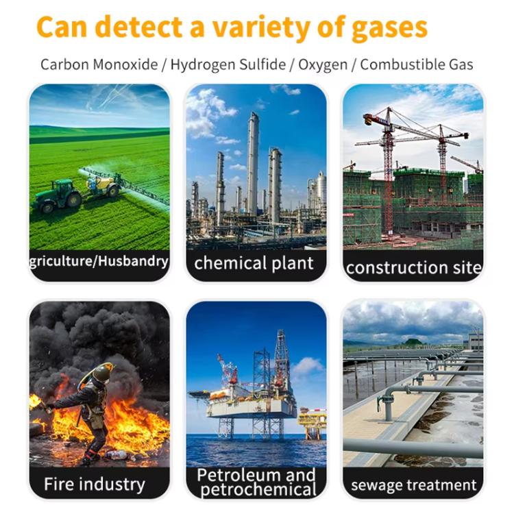SNDWAY SW7500A 4 In 1 Gas Detector Combustible Gas Oxygen Hydrogen Sulfide Toxic and Harmful Detection Explosion-proof, Spec: Standard - Gas Monitor by SNDWAY | Online Shopping UK | buy2fix