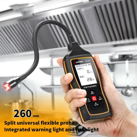 SNDWAY SW-733B Combustible Gas Detector Explosion-Proof Natural Gas Gas Methane Gas Alarms - Gas Monitor by SNDWAY | Online Shopping UK | buy2fix