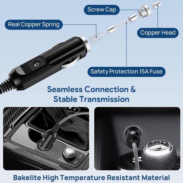 EDUP EP-SK0101 5m Mini Car Charger Cigarette Lighter To DC5.5 x 2.1mm Car Waterproof Power Cable - Cigar Socket by EDUP | Online Shopping UK | buy2fix