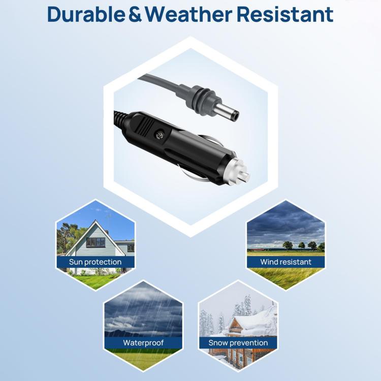 EDUP EP-SK0101 3m Mini Car Charger Cigarette Lighter To DC5.5 x 2.1mm Car Waterproof Power Cable - Cigar Socket by EDUP | Online Shopping UK | buy2fix