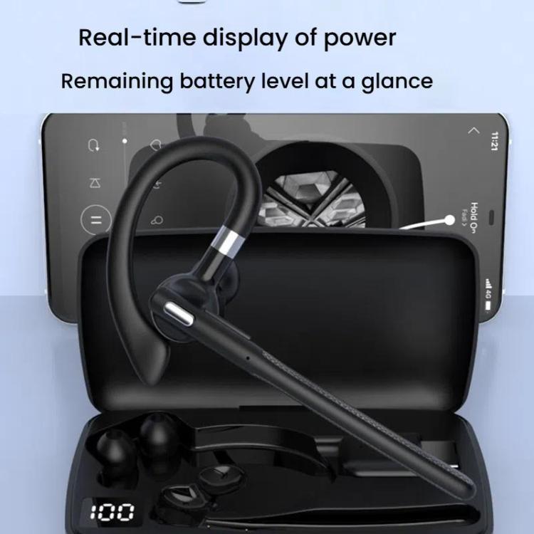 YYK-526 On-Ear Bluetooth Earphone AI Noise Reduction HD Talking Business Earphone - Bluetooth Earphone by buy2fix | Online Shopping UK | buy2fix