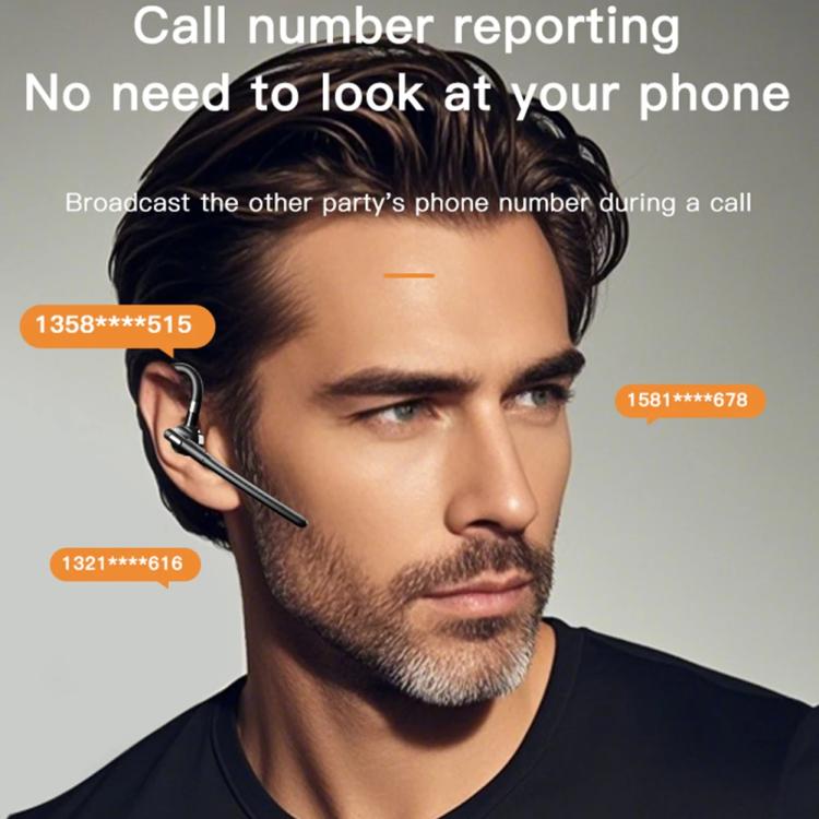 YYK-526 On-Ear Bluetooth Earphone AI Noise Reduction HD Talking Business Earphone - Bluetooth Earphone by buy2fix | Online Shopping UK | buy2fix