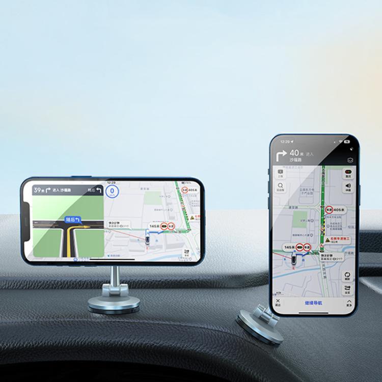 Magnetic Folding Car Mobile Phone Navigation Holder(Black) - Universal Car Holders by buy2fix | Online Shopping UK | buy2fix