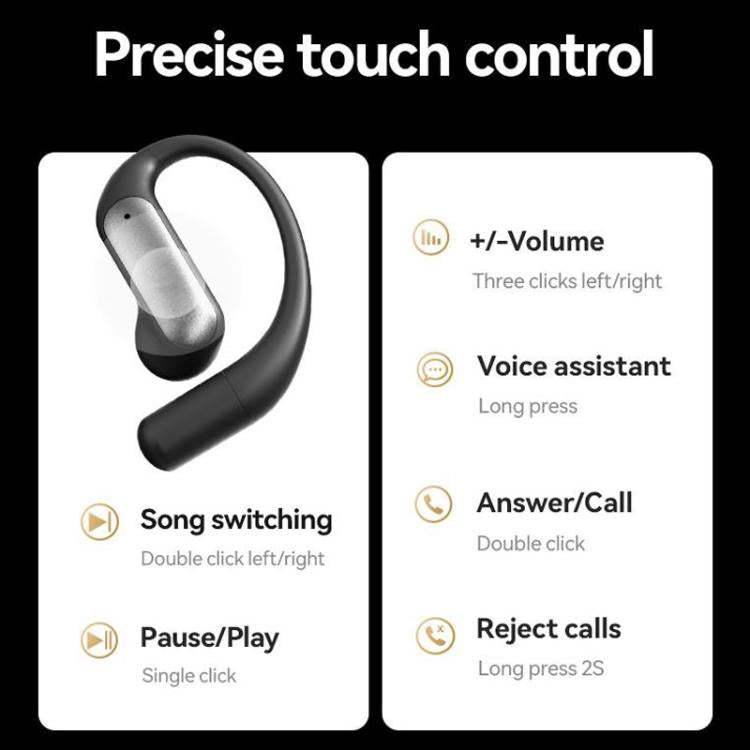 M127 AI Smart Translation Bluetooth Earphones(Silver Gray) - by buy2fix | Online Shopping UK | buy2fix