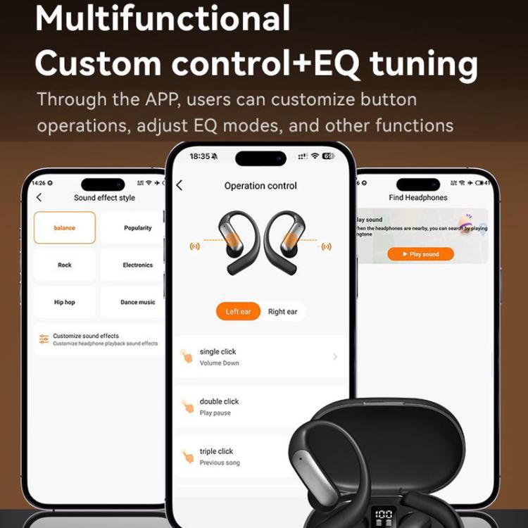 M127 AI Smart Translation Bluetooth Earphones(Silver Gray) - by buy2fix | Online Shopping UK | buy2fix