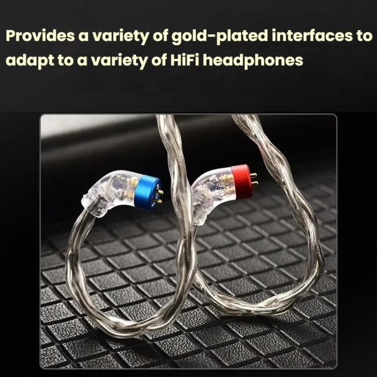CVJ TS800 Eight Strands Copper Silver Plated Interchangeable Audio Plugs Headphone Upgrade Cable, Style: Type-C MMCX - Cable & Splitter by CVJ | Online Shopping UK | buy2fix