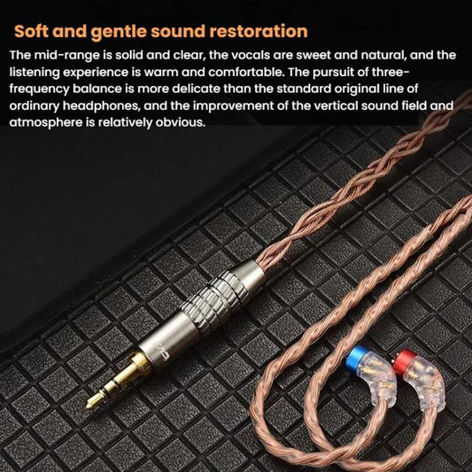 CVJ VS400 Interchangeable Audio Plug Oxygen-Free Copper Headphone Upgrade Cable, Style: Type-C 0.78mm - Cable & Splitter by CVJ | Online Shopping UK | buy2fix