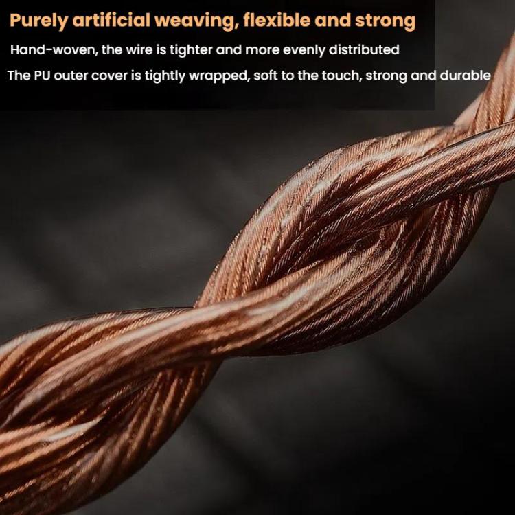 CVJ VS400 Interchangeable Audio Plug Oxygen-Free Copper Headphone Upgrade Cable, Style: 4.4mm 0.78mm - Cable & Splitter by CVJ | Online Shopping UK | buy2fix