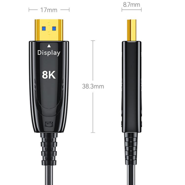 DTECH DT-HF8005 8K 60Hz HDMI 2.1 Fiber Optic Cable Dolby Atmos, EARC For PS5, Xbox, Home Theater, Gaming Monitor 2m - Cable by DTECH | Online Shopping UK | buy2fix