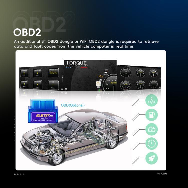 9 Inch Android 4+64G Dual-Butt Large Screen Car Carplay Built-In DAB Car Central Control Integrated Navigation System, Spec: Standard - Car MP3 & MP4 & MP5 by buy2fix | Online Shopping UK | buy2fix