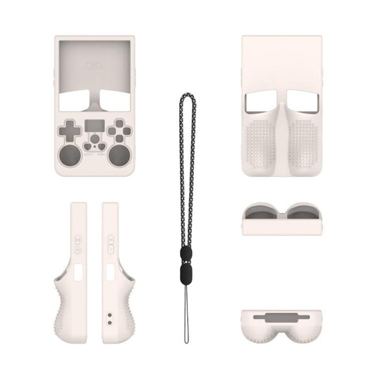 For R36 MAX Handheld Game Consoles Dustproof Silicone Protective Cover(Beige) - Cases by buy2fix | Online Shopping UK | buy2fix