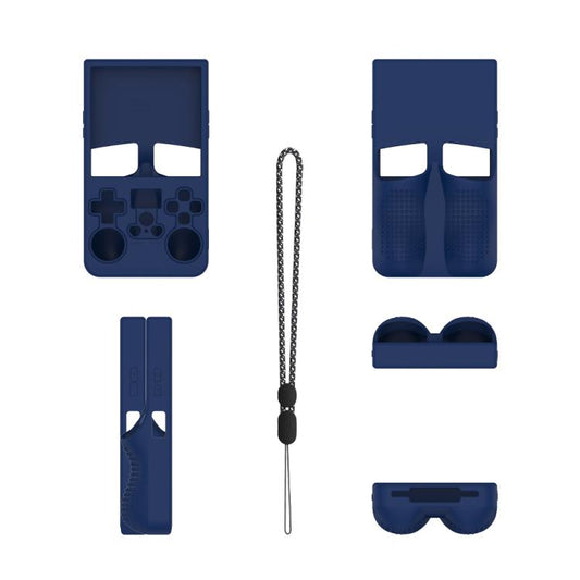 For R36 MAX Handheld Game Consoles Dustproof Silicone Protective Cover(Blue) - Cases by buy2fix | Online Shopping UK | buy2fix