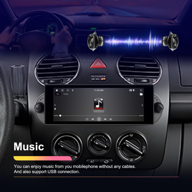 For Volkswagen Beetle 2002-2010 6.86 inch 2+64G Horizontal Screen Android Car Player, Spec: Standard+AHD+Microphone - Car MP3 & MP4 & MP5 by buy2fix | Online Shopping UK | buy2fix
