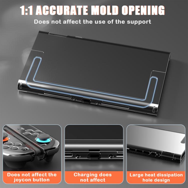 For Nintendo Switch 2 Crystal Shell Case Split Gamepad Transparent Protective Cover - Cases by buy2fix | Online Shopping UK | buy2fix