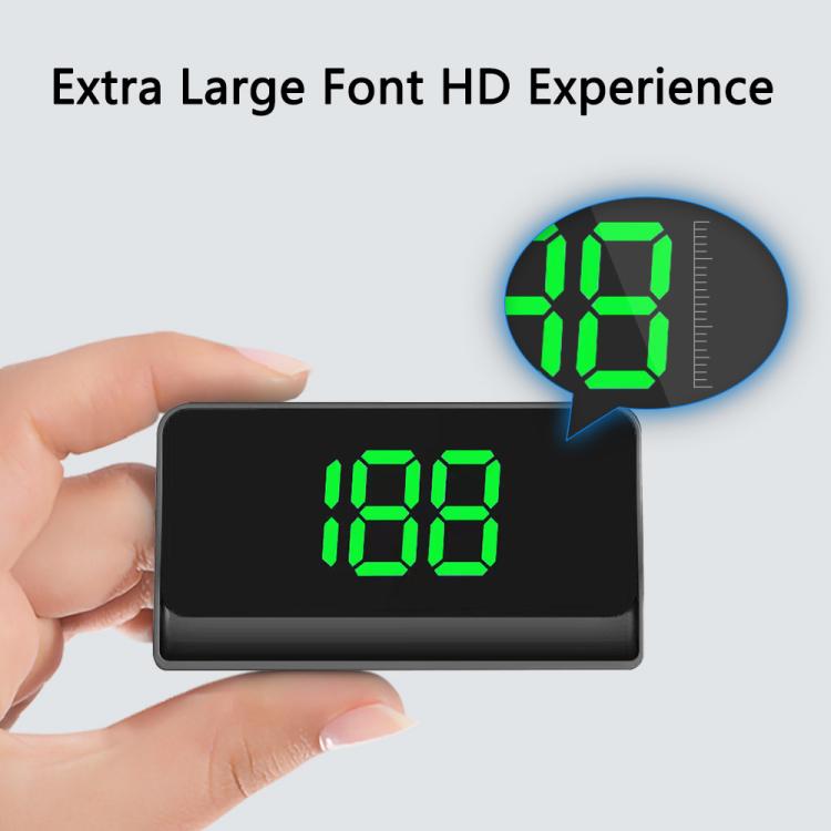W1 Car HUD Head-up Display GPS Speedometer Speed Display, Spec: MPH(White) - Head Up Display System by buy2fix | Online Shopping UK | buy2fix