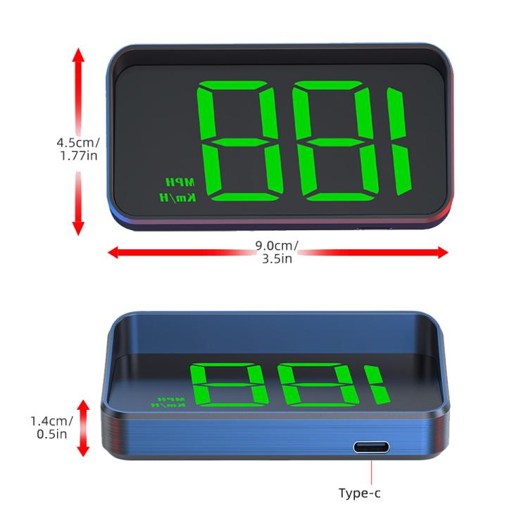 M2 Universal Cars HUD Head-up Display GPS HD Speedometer, Spec: KM/H(White) - Head Up Display System by buy2fix | Online Shopping UK | buy2fix