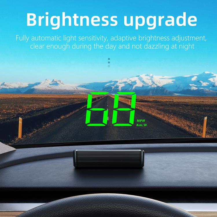 M2 Universal Cars HUD Head-up Display GPS HD Speedometer, Spec: MPH(Green) - Head Up Display System by buy2fix | Online Shopping UK | buy2fix