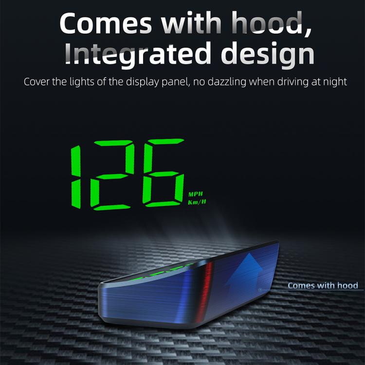 M2 Universal Cars HUD Head-up Display GPS HD Speedometer, Spec: KM/H(White) - Head Up Display System by buy2fix | Online Shopping UK | buy2fix