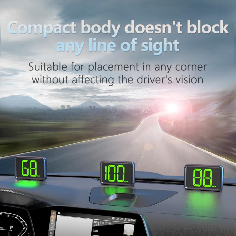 X1 Smart HUD Head-up Display Car GPS Speed Display HD Head-up Display, Spec: KM/H(Green) - Head Up Display System by buy2fix | Online Shopping UK | buy2fix
