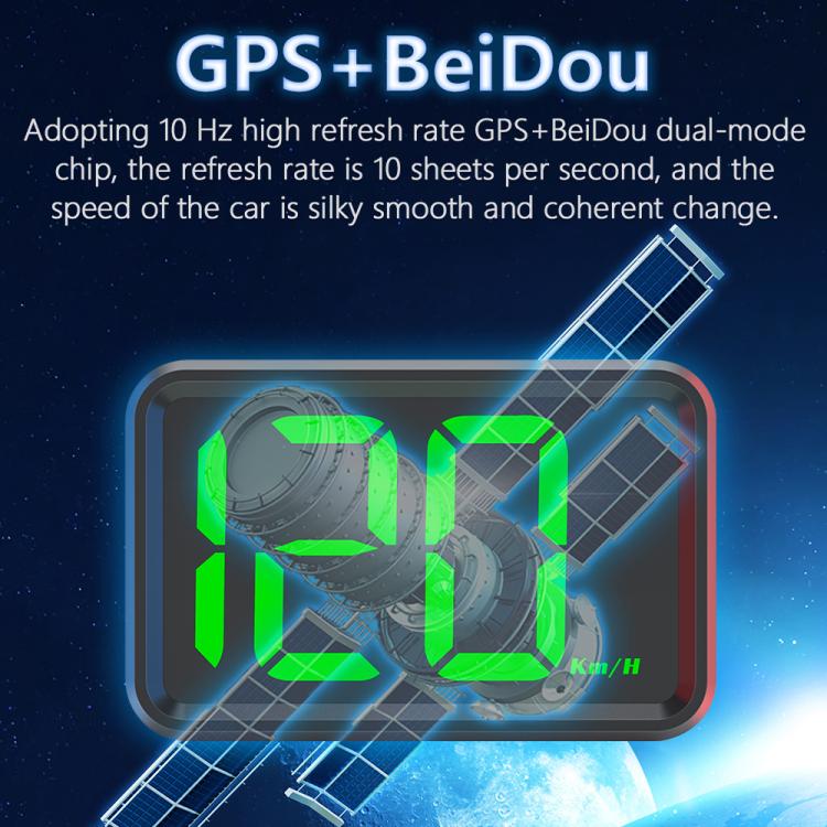 X1 Smart HUD Head-up Display Car GPS Speed Display HD Head-up Display, Spec: MPH(Green) - Head Up Display System by buy2fix | Online Shopping UK | buy2fix