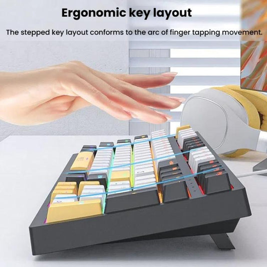 iMICE GK-500 Type-C Wired Mechanical Keyboard Gaming Keyboards(Blue) - Wired Keyboard by iMICE | Online Shopping UK | buy2fix