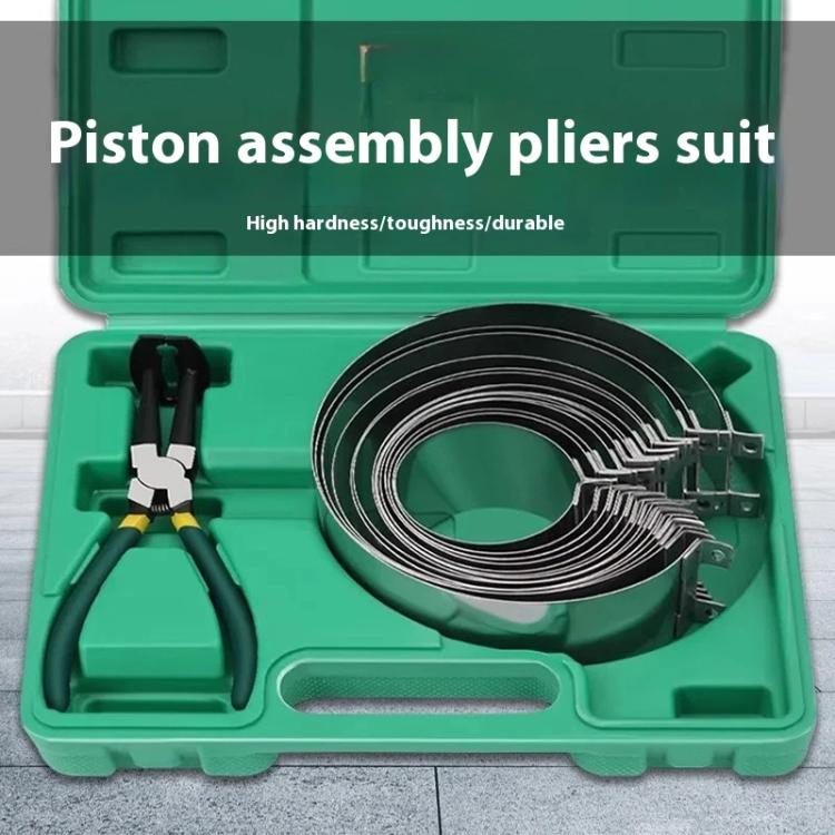 Piston Ring Compressor Clamp Remover Installation Tool Set(Plastic Box 14 Rings) - Hand Tool Sets by buy2fix | Online Shopping UK | buy2fix