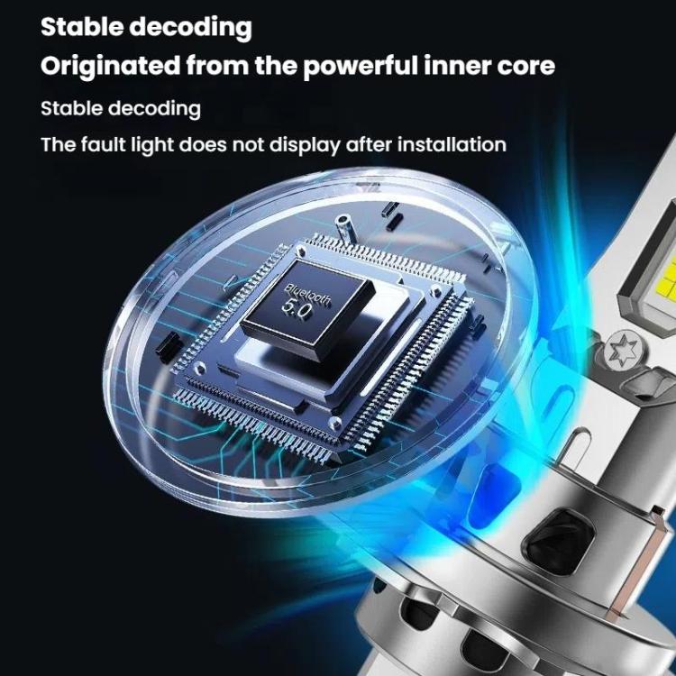 2pcs 6000K Mini Car Plug-in Integrated LED Headlights, Model: H7(White Light) - LED Headlamps by buy2fix | Online Shopping UK | buy2fix