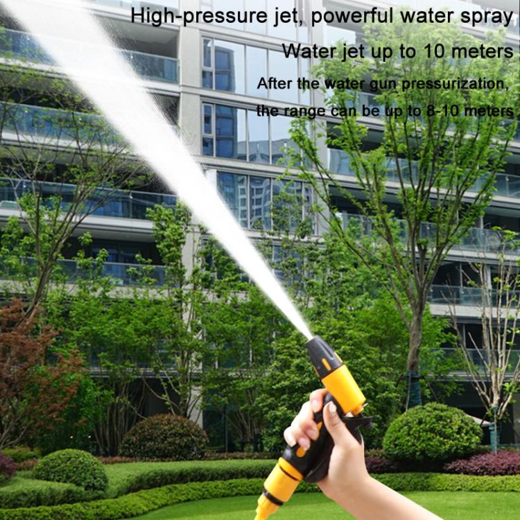 High-pressure Car Wash Sprinkler Household Spray Nozzle Rinse Watering Car Cleaning Tools, Spec: With Connectors+30m Spring Tube+Foam Jug - Car Washer & Accessories by buy2fix | Online Shopping UK | buy2fix