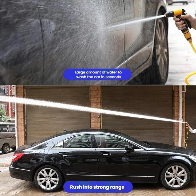 High-pressure Car Wash Sprinkler Household Spray Nozzle Rinse Watering Car Cleaning Tools, Spec: With Connectors+10m Spring Tube+Foam Jug - Car Washer & Accessories by buy2fix | Online Shopping UK | buy2fix