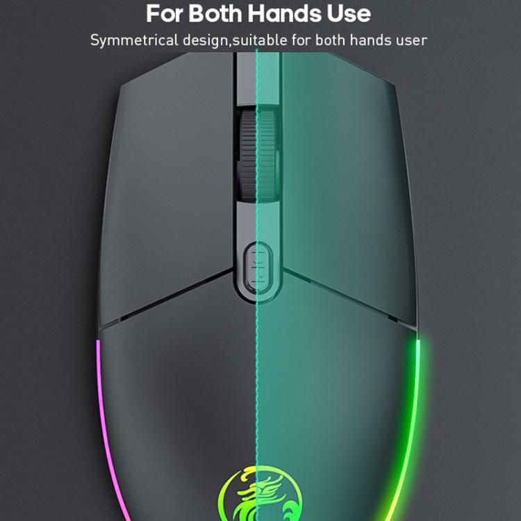 iMICE AN-350 Suspended Keycaps Mechanical Feeling Glowing Wired Gaming Keyboard and Mouse Set(Black) - Wired Keyboard by iMICE | Online Shopping UK | buy2fix