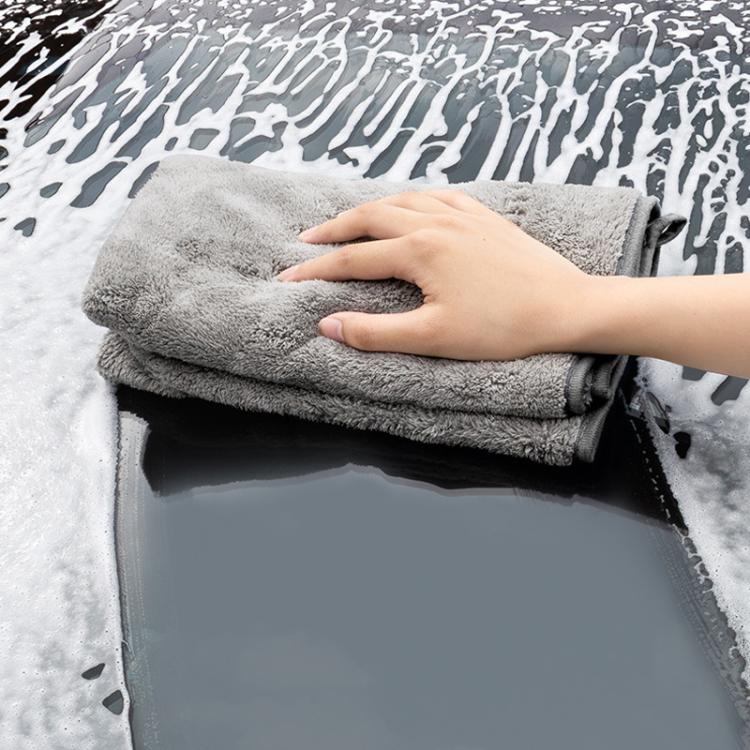 30 x 60cm SUITU ST-9009 Double-Sided Fleece Thickened Water Absorbent Quick Drying Car Wash Towel - Car washing supplies by SUITU | Online Shopping UK | buy2fix