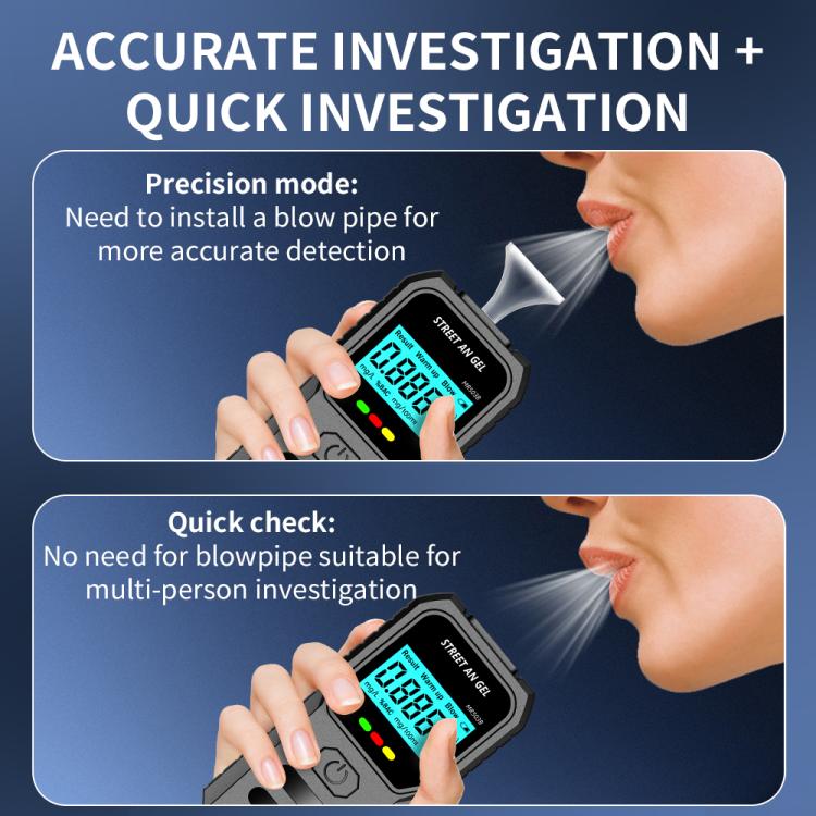 LCD Screen High-Precision Air-Blowing Dual-Purpose Alcohol Tester(503B) - Breath Alcohol Tester by buy2fix | Online Shopping UK | buy2fix