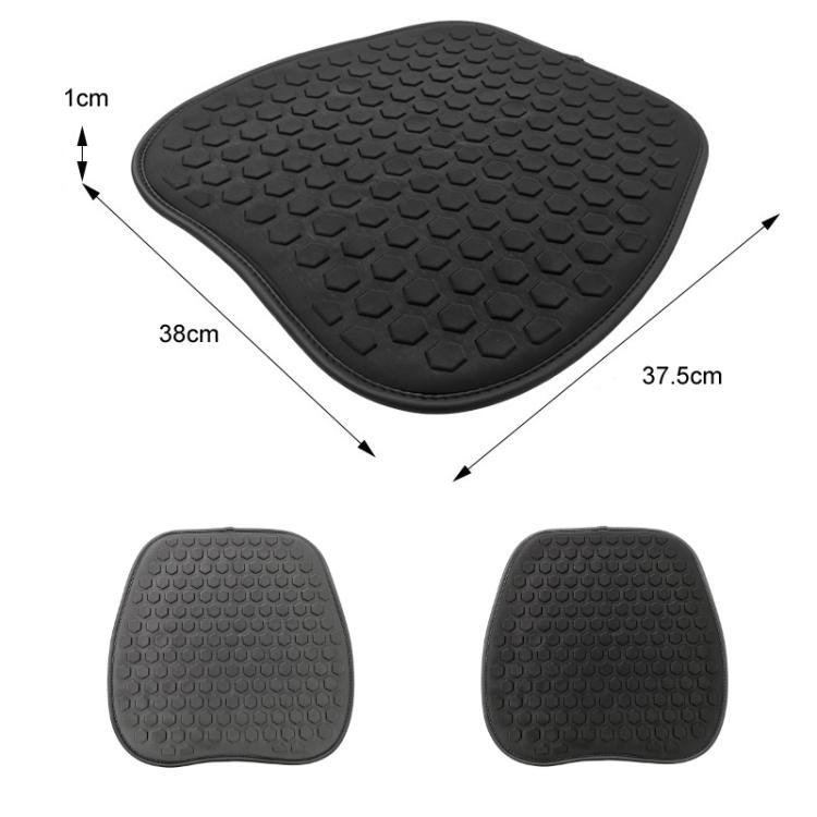 37.5x38x1cm Car Office Gel Cooling Breathable Chair Cushions(Black) - Seat Accessories by buy2fix | Online Shopping UK | buy2fix