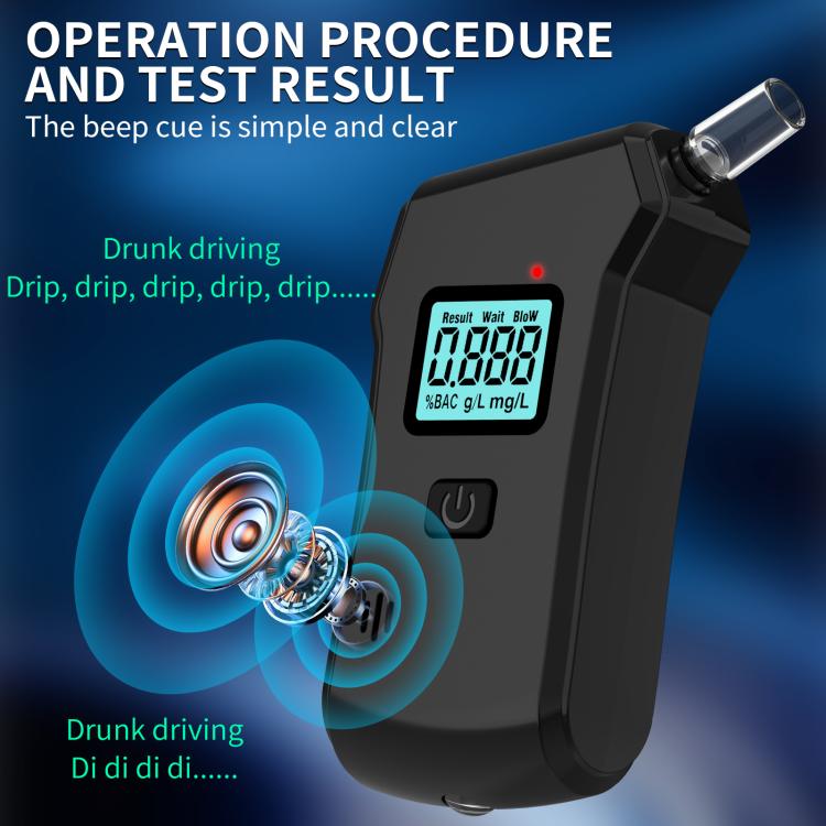 Digital Display Blow-type High-precision Alcohol Tester(806) - Breath Alcohol Tester by buy2fix | Online Shopping UK | buy2fix