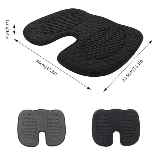 33.5x44x1cm Car Gel Cooling Breathable Chair Cushion(Gray) - Seat Accessories by buy2fix | Online Shopping UK | buy2fix