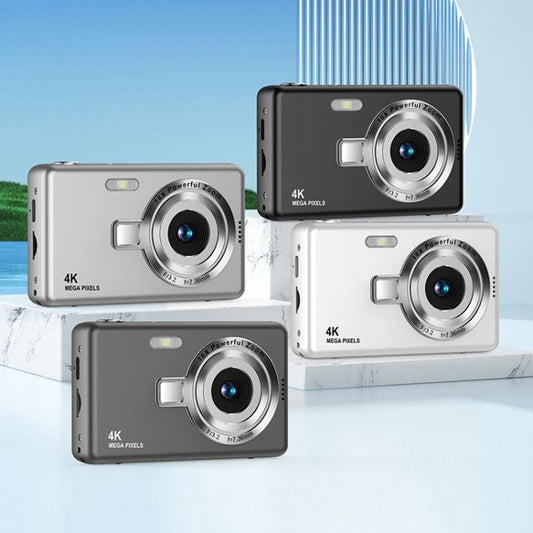 Q12 4K Pixel High Definition Digital Camera Portable Mini Photo Card Camera CCD(Black) - Video Cameras by buy2fix | Online Shopping UK | buy2fix