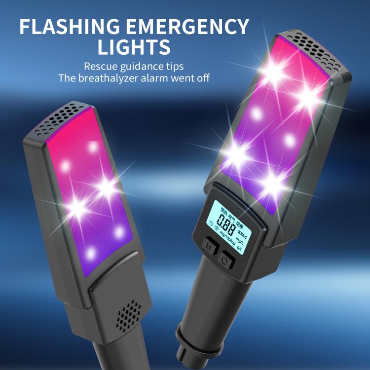 HD Digital Display Blow-type Alcohol Tester with Flashing Emergency Light(803) - Breath Alcohol Tester by buy2fix | Online Shopping UK | buy2fix