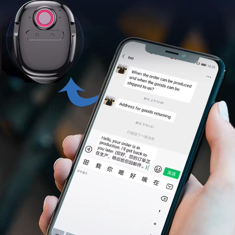 Upgraded Version Multilingual Mini Translator Real-Time Voice To Text Translation For Travel, Business & Instant Chat - by buy2fix | Online Shopping UK | buy2fix