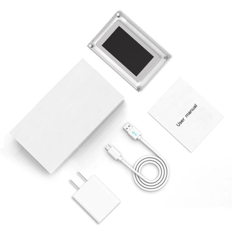 10.1 inch Transparent Acrylic Digital Photo Frame Video Picture Music Player Electronic Album Gift(UK Plug) - 11 inch Below by buy2fix | Online Shopping UK | buy2fix