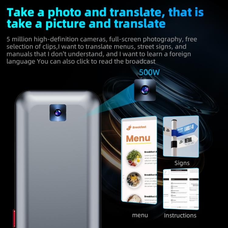 Z15W 3.1-inch Screen Multilanguage AI Translator Device 139 Online/17 Offline Languages, Real-Time Voice/Photo/Text Translation - by buy2fix | Online Shopping UK | buy2fix