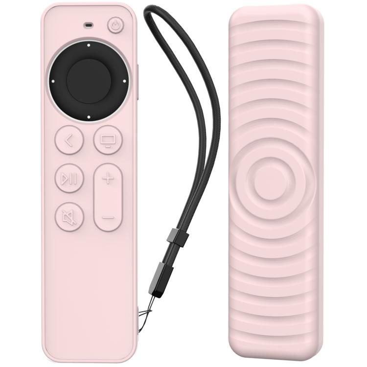 For Apple TV Siri Remote 2 / 3 AhaStyle PT167 Remote Control Silicone Protective Case(Pink) - Remote Control Covers by AhaStyle | Online Shopping UK | buy2fix