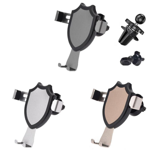 Air Outlet Clip-on Gravity 360-degree Rotating Car Phone Holder, Color: Silver Eagle Beak Clip - Universal Car Holders by buy2fix | Online Shopping UK | buy2fix