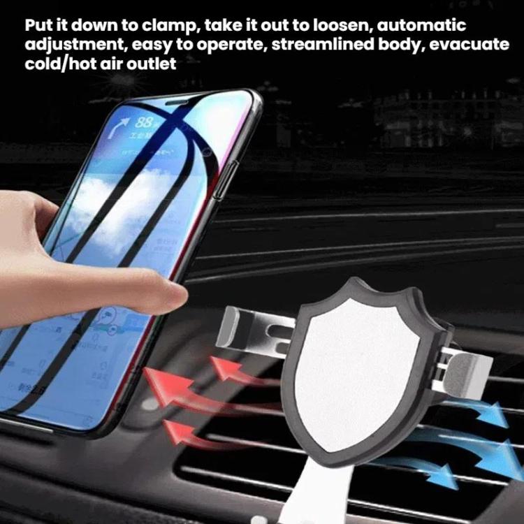 Air Outlet Clip-on Gravity 360-degree Rotating Car Phone Holder, Color: Silver Eagle Beak Clip - Universal Car Holders by buy2fix | Online Shopping UK | buy2fix