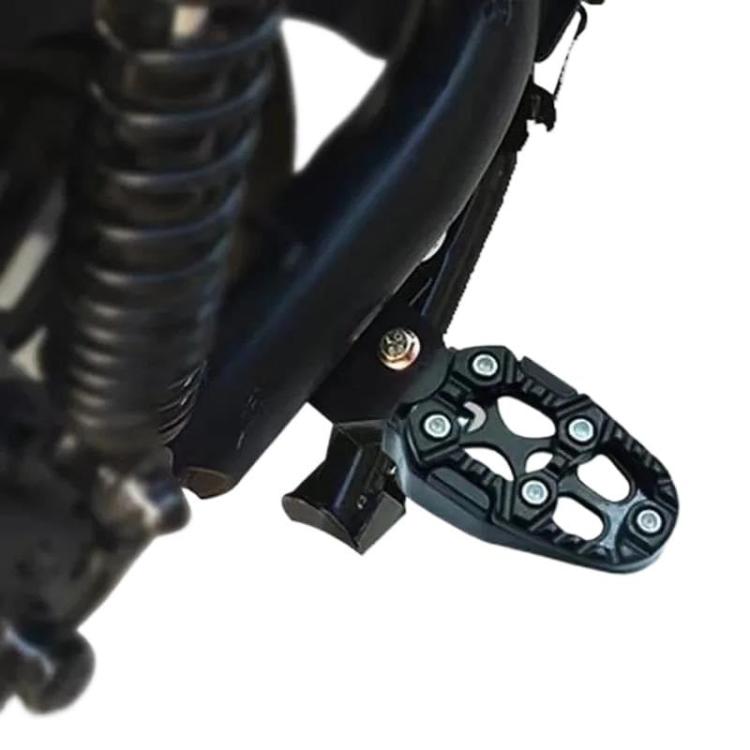 JT-001-1 CNC Aluminum Alloy Wear-resistant and Non-slip Pedals Universal Rear Pedals(Blue) - Replacement Parts by buy2fix | Online Shopping UK | buy2fix