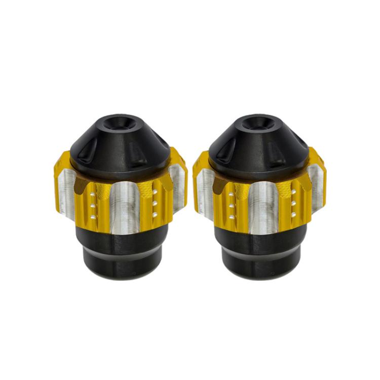 1pair QCB-011 Universal Aluminum Alloy Anti-Fall Front Fork Cup Motorcycle Wheel Protection Ball(Gold) - Protective Gear by buy2fix | Online Shopping UK | buy2fix