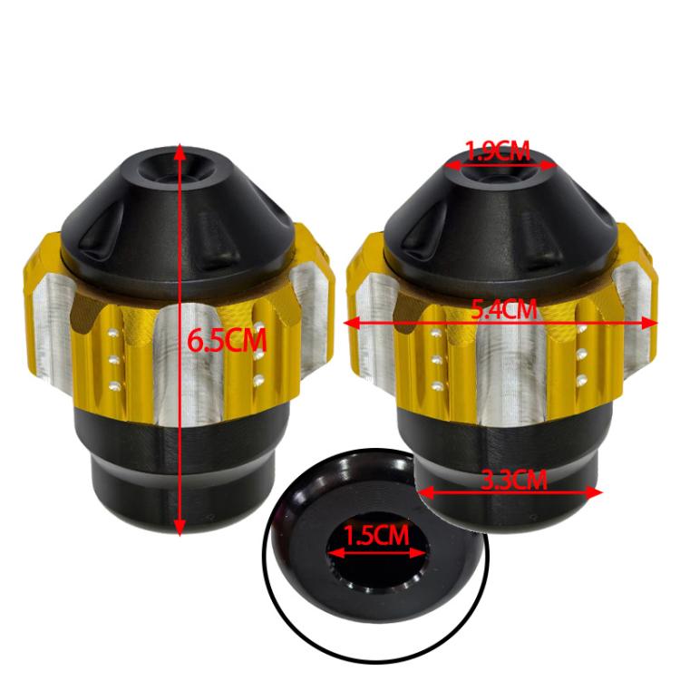 1pair QCB-011 Universal Aluminum Alloy Anti-Fall Front Fork Cup Motorcycle Wheel Protection Ball(Silver) - Protective Gear by buy2fix | Online Shopping UK | buy2fix