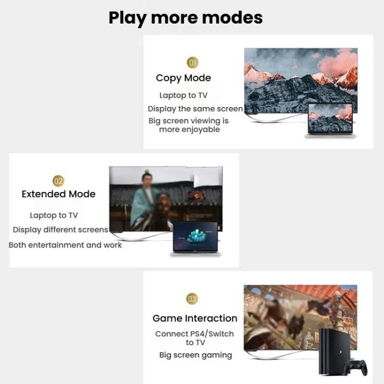 VegGieg V2.0 4K60Hz TV Set-Top Box Computer Monitor Projection HDMI Video Connection Cable, Size: 1.5m(Black) - Cable by VegGieg | Online Shopping UK | buy2fix