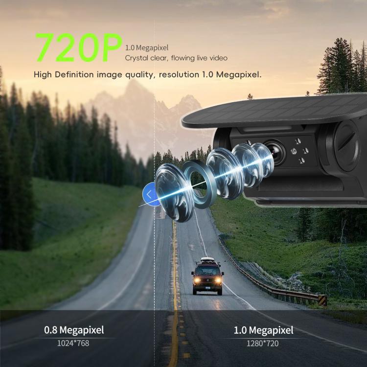 Wireless HD Solar Magnetic WIFI Camera 720P Mobile APP Universal HD Camera - Rear View Cameras by buy2fix | Online Shopping UK | buy2fix
