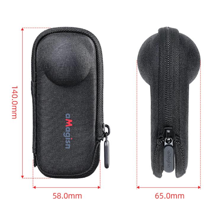 For Insta360 X5 Camera aMagisn Storage Bag Hard Shell Protective Case with Carabiner Clip - Case & Bags by aMagisn | Online Shopping UK | buy2fix
