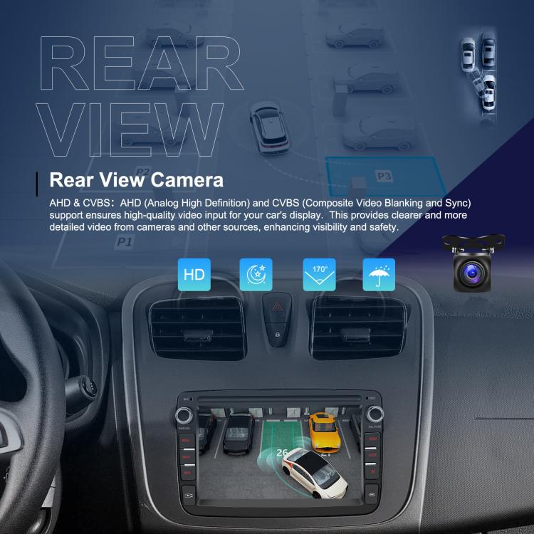 7 inch Horizontal Screen Android Navigation Car Bluetooth MP5 Player, For Renault / Captur / Symbol, Memory: 2+64G(Standard+AHD Camera+Microphone) - Car MP3 & MP4 & MP5 by buy2fix | Online Shopping UK | buy2fix